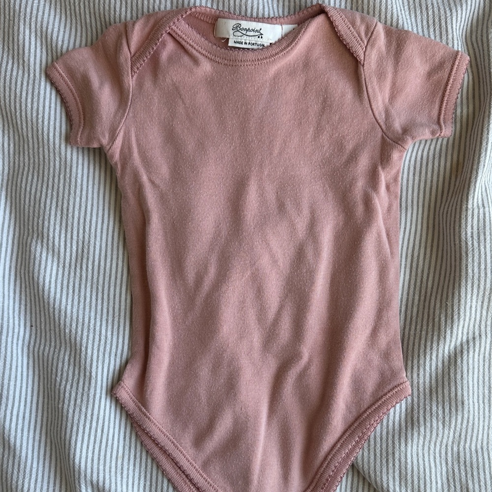 Bonpoint Short Sleeve Onesie/Bodysuit